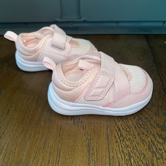 Athletic Works Baby Girl's Criss-Cross Strap Sneakers Pink Size 3 - Picture 5 of 6